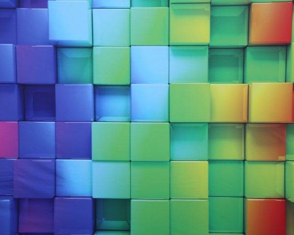 Rainbow Blocks Backdrop
